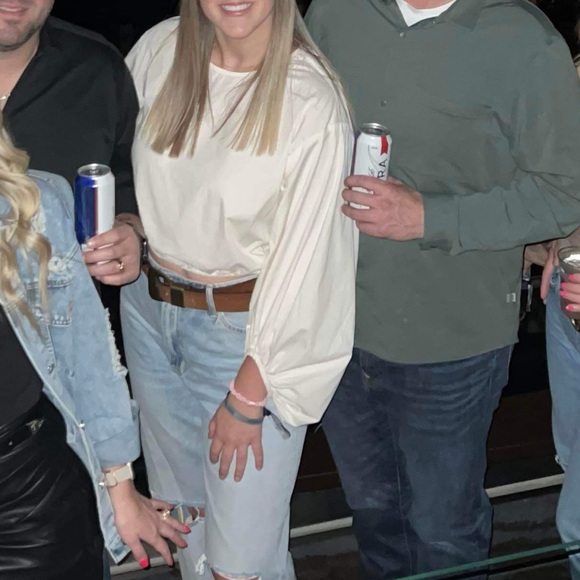 Pistola Cream Long Sleeve Blouse - Picture 4 of 4